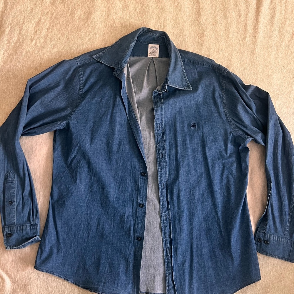 Brooks Brothers Blue Button-Up Shirt